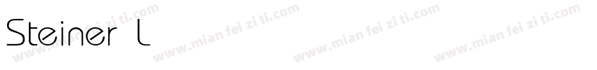 Steiner Light字体转换